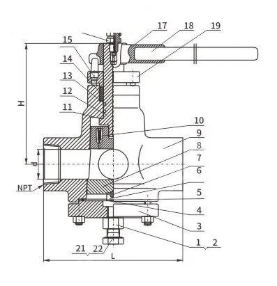 ASTM A105N Lubricated Plug Valve, API 599, 2 Inch, 2500 LB