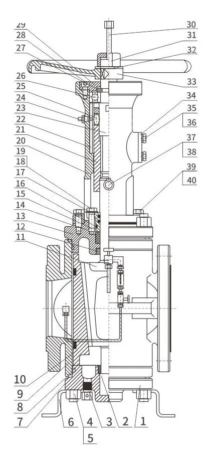 DBB Orbit Plug Valve, API 6D, ASTM A216 WCB, 10 IN, CL300