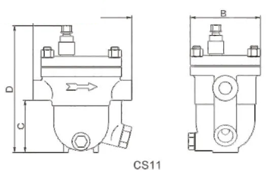 Free Float Steam Trap, ISO 6552, ASTM A351 CF8, DN20, PN16