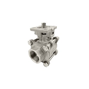 1000 WOG Ball Valves, ASTM A351 CF8, 1-1/2 IN, 3PC, Threaded
