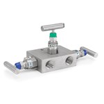 3 Way Manifold Valve, Stainless Steel 316, 1/2 IN, 6000 PSI