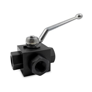 ASTM A105N Hydraulic Ball Valve, 3-Way, ASME B16.34, 6000 PSI