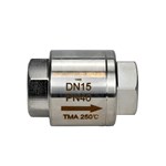 ASTM A182 F304 Vertical Check Valve, SS, DN15, PN40, NPT