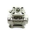 ASTM A182 F316L Ball Valves, ASME B16.34, 3 PCS, DN25, PN100