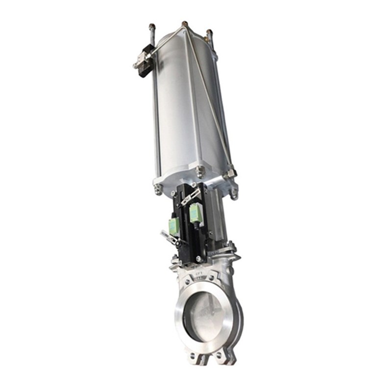 ASTM A351 CF8 Knife Gate Valve, DN200, PN10, 8 IN, Pneumatic