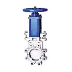 ASTM A351 CF8M Slurry Knife Gate Valve, DN100, PN10, Lug End