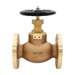 Cast Bronze BC6 Globe Valve, JIS 7301, 40A, 5K, 1-1/2 IN, FF