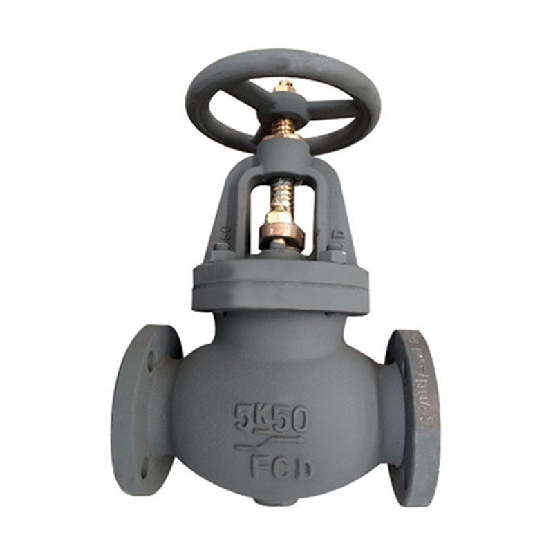 Cast Iron FC200 Globe Valve, JIS F7305, 50A, 5K, 2 IN, FF