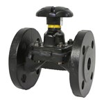 Ductile Iron GGG40 Diaphragm Valve, BS 5156, DN40, PN10, RF
