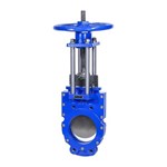 Ductile Iron Knife Gate Valve, GGG40, DN100, PN10, FBE Coated