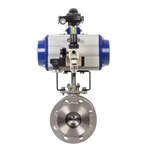 Factory OEM Flange Float Stainless Steel Ball Valve With Pneumatic Actuator