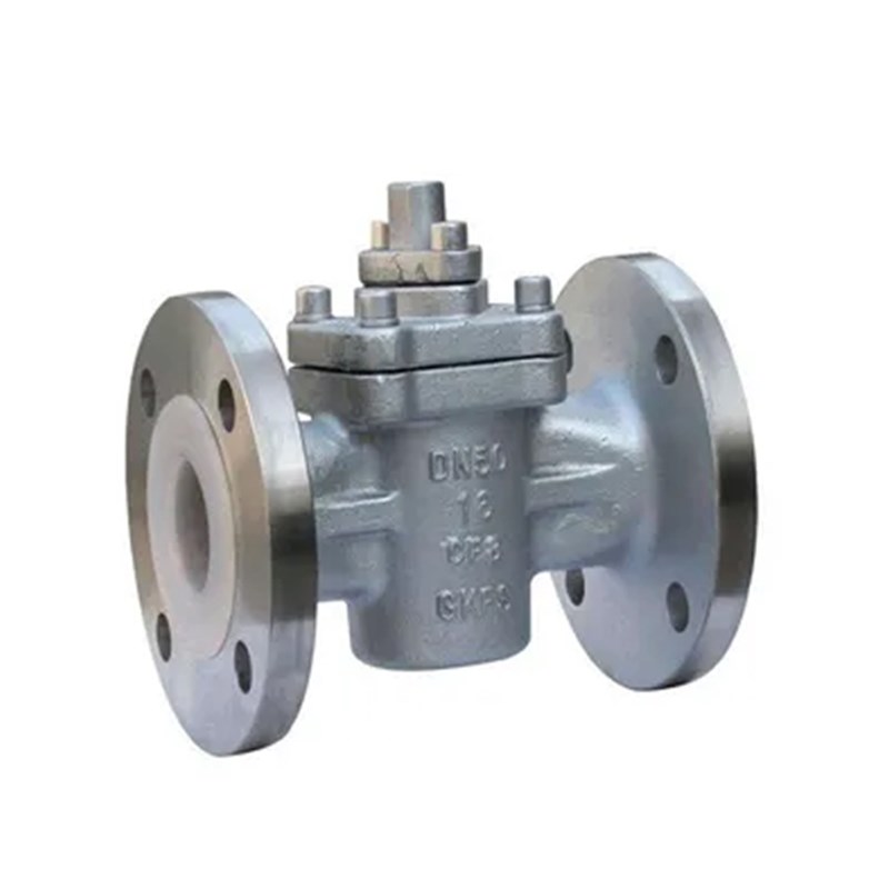 PFA Lined Plug Valve, API 6D, ASTM A351 CF8, DN50, PN16, RF