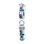 Pneumatic Actuated Knife Gate Valves, A351 CF8M, DN50, PN10