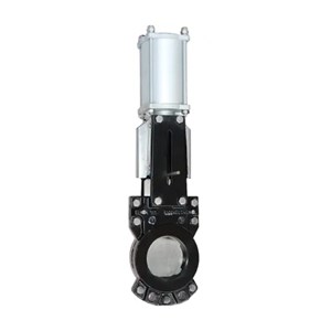 Pneumatic Knife Gate Valve, Ductile Iron GGG40, 4 IN, CL150