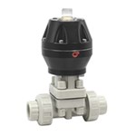 PPH Diaphragm Valve, DN25, PN6, 1 Inch, Pneumatic Actuated