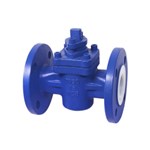 PTFE Lined Plug Valve, API 6D, ASTM A216 WCB, DN50, PN16, RF