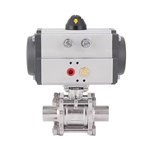 Sanitary Air Ball Valve Actuator Pneumatic Control Motorized Valves