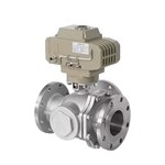 T-Type/L-Type Three-Way Flanged Ball Valve with Electric Actuator