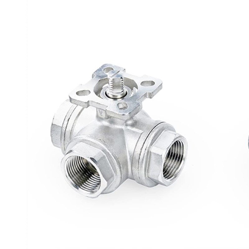Three Way Ball Valve, ASME B16.34, A351 CF8M, 1000 WOG, NPT