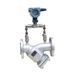 Y Strainer with Pressure Gauge, A351 CF8, 4 Inch, 300 LB, RF