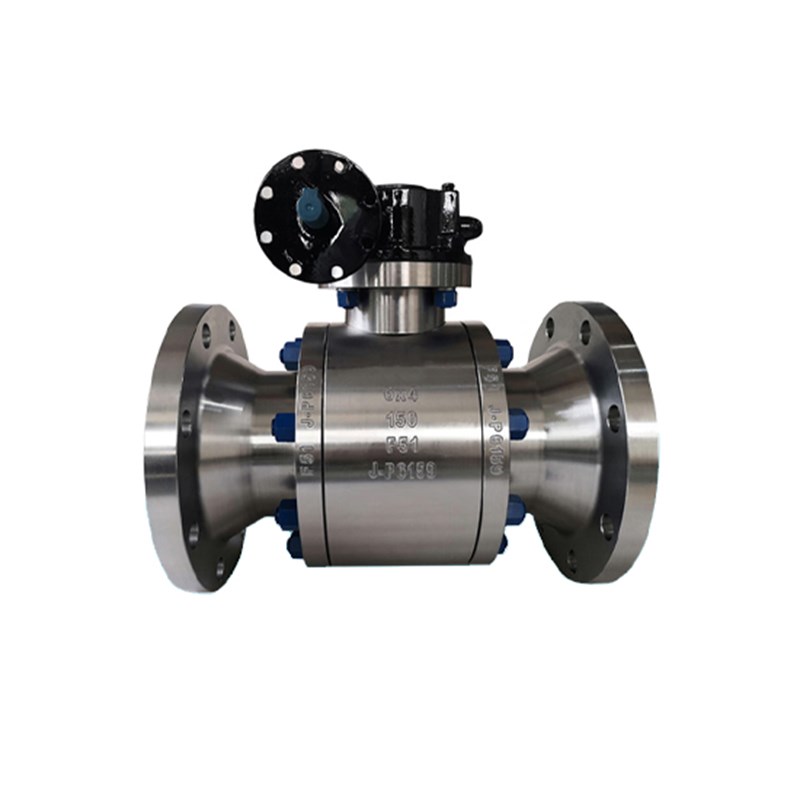 ASTM A182 F51 Trunnion Ball Valve, API 6D, 6 * 4 Inch, CL150